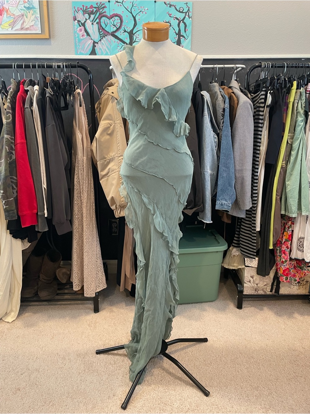 Zara maxi dress Size S